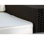 Set Bora Bora - 2 poltrone, 1 divano 2 posti ed 1 tavolino basso colore nero