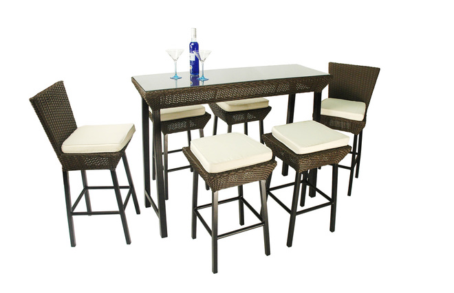 Set Cuba- 4 sgabelli, 2 seggioloni ed 1 bar