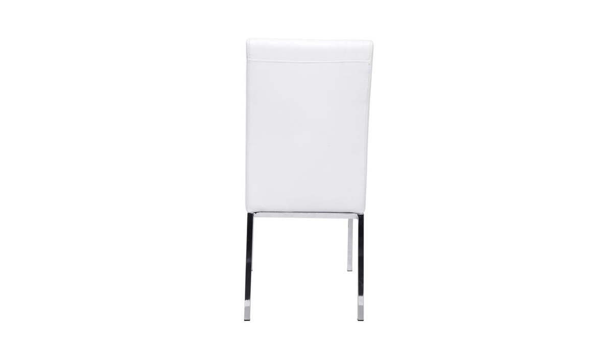 Set di 2 sedie design poliuretano bianco SIMEA