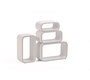 Set di 4 mensole POP colore bianco