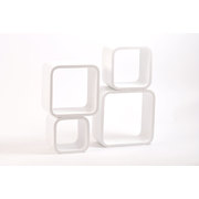Set di 4 mensole quadrate POP colore bianco image pub1
