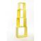 Set di 4 mensole quadrate POP colore giallo
