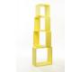 Set di 4 mensole quadrate POP colore giallo