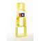 Set di 4 mensole quadrate POP colore giallo