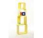 Set di 4 mensole quadrate POP colore giallo