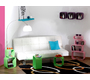 Set di 4 mensole quadrate POP colore verde