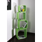 Set di 4 mensole quadrate POP colore verde