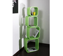 Set di 4 mensole quadrate POP colore verde