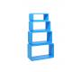 Set di 4 mensole rettangolare POP colore blu image 1