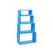 Set di 4 mensole rettangolare POP colore blu image pub1