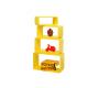 Set di 4 mensole rettangolare POP colore giallo