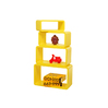 Set di 4 mensole rettangolare POP colore giallo image pub1