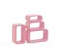 Set di 4 mensole rettangolare POP colore rosa