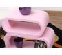 Set di 4 mensole rettangolare POP colore rosa