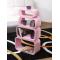 Set di 4 mensole rettangolare POP colore rosa