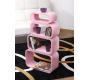 Set di 4 mensole rettangolare POP colore rosa