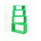 Set di 4 mensole rettangolare POP colore verde