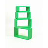 Set di 4 mensole rettangolare POP colore verde image pub1