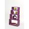 Set di 4 mensole rettangolare POP colore viola