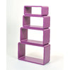 Set di 4 mensole rettangolare POP colore viola image pub1