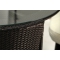 Set FIDJI - 4 SEDIE E 1 TAVOLO  colore nero