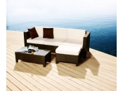 Set Hawai- 2 poltrone d'angolo 1 poltrona centrale, 1 tavolo basso ed 1 pouf