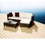 Set Hawai- 2 poltrone d'angolo 1 poltrona centrale, 1 tavolo basso ed 1 pouf