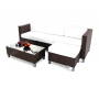 Set Hawai- 2 poltrone d'angolo 1 poltrona centrale, 1 tavolo basso ed 1 pouf