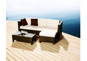 Set Hawai- 2 poltrone d'angolo 1 poltrona centrale, 1 tavolo basso ed 1 pouf