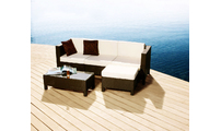 Set Hawai- 2 poltrone d'angolo 1 poltrona centrale, 1 tavolo basso ed 1 pouf