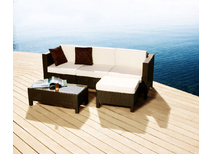 Set Hawai- 2 poltrone d'angolo 1 poltrona centrale, 1 tavolo basso ed 1 pouf