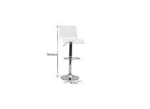 Sgabelli da bar SATURNO plexiglas trasparente (gruppo di 2)