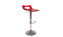 Sgabello da bar / cucina  plexiglas rosso CALYPSO