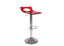 Sgabello da bar / cucina  plexiglas rosso CALYPSO