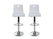 Sgabello da bar/cucina SATURNE plexiglas bianco (gruppo di 2)