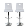Sgabello da bar/cucina SATURNE plexiglas bianco (gruppo di 2)
