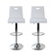 Sgabello da bar/cucina SATURNE plexiglas bianco (gruppo di 2)