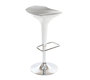  Sgabello da bar design argento e bianco VENUS