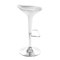  Sgabello da bar design argento e bianco VENUS