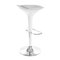 Sgabello da bar design argento e bianco VENUS