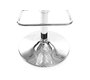  Sgabello da bar design argento e bianco VENUS