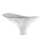  Sgabello da bar design argento e bianco VENUS