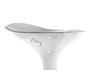  Sgabello da bar design argento e bianco VENUS