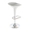  Sgabello da bar design argento e bianco VENUS