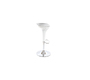     Sgabello da bar design  bianco e argento JUPITER