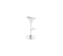     Sgabello da bar design  bianco e argento JUPITER