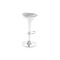     Sgabello da bar design  bianco e argento JUPITER