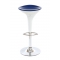  Sgabello da bar design  bianco e argento JUPITER  