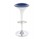  Sgabello da bar design  bianco e argento JUPITER  