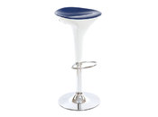  Sgabello da bar design  bianco e argento JUPITER  